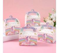 Shein 4 piezas Caja de regalo, caja de suministros de embalaje de regalos de cumpleaños con tema, caja para regalo de boda, regalo para novia, dama de honor