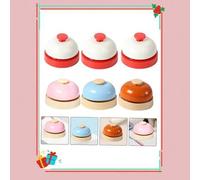 Shein 4 piezas Campana de presión manual, Campana de llamada, Campana de respuesta, Campana de servicio de recepción, Campana de mesa de comedor, Campana pa