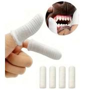 Shein 4 piezas Cepillo de dientes suave para perros con dedal, cepillo de dientes para perros de 360 grados para dientes, herramienta duradera y lavable par