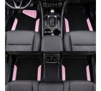 Shein 4 piezas de alfombrillas para coche con estampado, simples & elegantes, absorbentes de agua & antideslizantes, lavables, protección interior de moda,