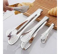 Shein 4 piezas de pinzas de cocina de acero inoxidable de 9 pulgadas, con mango antideslizante, pinzas para cocinar alimentos, ensaladas, pasta, barbacoa, f
