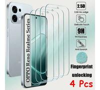 Shein 4 piezas de vidrio templado compatible con OPPO A6 A5 A3 Pro A80 A60 A40 A79 A78 A77 A59 A58 A57 A18 A17 A16 Reno 12 13 14 Pro F FS12F 13F 14F 12FS 13