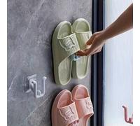 Shein 4 piezas Estante de zapatos autoadhesivo - Impermeable, ganchos para zapatos montados en la pared adecuados para baño, cocina y decoración del dormito