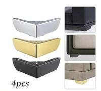 Shein 4 piezas Patas de mueble metálicas resistentes y de alta capacidad de carga, patas de gabinete con tres puntas en forma de triángulo, patas de sofá DI