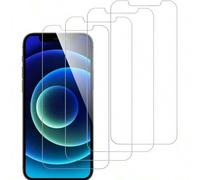 Shein 4 piezas Película de vidrio templado resistente a los arañazos compatible con iPhone 6/7/8/XR/X/XS/11/12/13/14/15/15Pro/15Plus/15ProMax/16/16Plus/16Pr