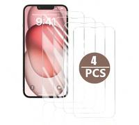 Shein 4 piezas Protector de pantalla de vidrio templado compatible con iPhone11/12/13/14Pro Max/15Pro Max/16/16Pro/16Plus/16Pro Max/16e, alta definición, du