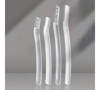 Shein 4 piezas Rasuradora de cejas, Afeitadora facial para mujeres, Recortadora de cejas, Herramienta exfoliante para una piel radiante, Maquillaje, Económi