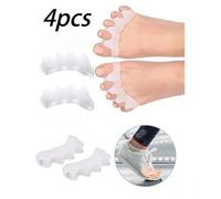 Shein 4 piezas Separador de dedos de silicona, suave y resistente a los arañazos, adecuado para tacones altos, zapatos deportivos, portátil para salir, 2 pi