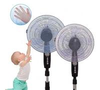 Shein 4 piezas - Tamaño pequeño (excede aproximadamente 38 cm/15 pulgadas) Cubierta de ventilador eléctrico, protector de malla durable para niños y bebés,