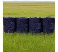 Shein 4 piezas Vendas para patas de caballo azules, Vendajes de alta calidad adecuados para competiciones y transporte, Ayudan a prevenir lesiones en los te