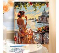 Shein 40*50cm Pintura de aceite digital sin marco DIY: Ilumina la vida creativa, representa un mundo colorido. Pintura de aceite digital DIY, comienza tu vi