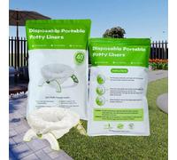 Shein 40 PAQUETES de forros desechables para orinal con almohadilla absorbente de 200ML, bolsas de repuesto para orinal de viaje compatibles con OXO Tot, Po