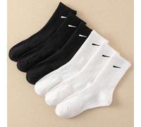 Shein 40 piezas/24 piezas/20 piezas/16 piezas Calcetines tipo tripulación casuales unisex, sencillos y cómodos para uso diario, con detalles de malla, que a