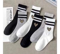 Shein 40 piezas/30 piezas/24 piezas Calcetines deportivos cómodos unisex, adecuados para deportes y entrenamiento, calcetines largos para mujeres, uso casua