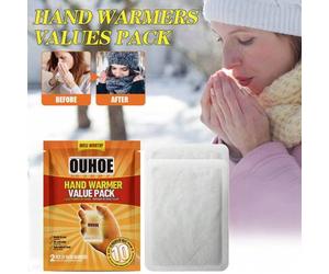 Shein 40 piezas de calentadores desechables para manos/pies/dedos de los pies, almohadillas de calor instantáneo, parches térmicos autoadhesivos universales