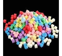 Shein 400 piezas Esponjas de uñas mini multicolor surtidas, esponjas de arte de uñas para diseño de degradado de uñas, aplicador de esponja de uñas cuadrada