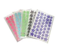 Shein 400 piezas Parches lindos para el acné, pegatinas de maquillaje en forma de estrella y corazón de colores, cuidado de la piel facial para desvanecer l
