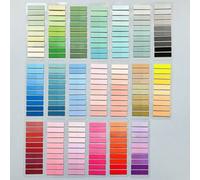 Shein 4000/3200/2400/1600/800/200 piezas Pestañas de índice transparentes y delgadas de varios colores, notas adhesivas impermeables, carpeta de oficina, re