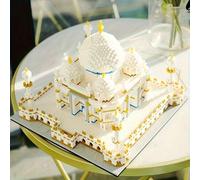 Shein 4000 piezas Bloques de construcción de micro partículas Modelo de arquitectura del Taj Mahal, Serie de monumentos famosos del mundo, Juguete de ensamb