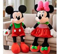 Shein 40CM. Lindo peluche con forma de fresa de Mickey y Minnie, muñeco de peluche de Mickey y Minnie, almohada de peluche, juguete de peluche. Muñeca. Jugu