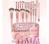 Shein 43 piezas/21 piezas Juego de brochas de maquillaje que incluye 20 brochas suaves, como brocha para polvo, brocha para rubor, brocha para contorno, bro
