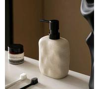 Shein 450ml Botella de cerámica con estilo Wabi-Sabi para exprimir, botella minimalista para loción, dispensador de jabón de baño, champú, loción corporal,