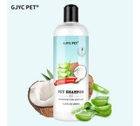 Shein 473 ml Champú desodorizante para perros con aloe vera y coco, champú para control de olores, con ingredientes naturales, apto para gatos