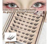 Shein 48 ramilletes de 0.07 mm 10-14 mm pestañas postizas de mink delicadas y esponjosas autoadhesivas, hechas a mano para uso diario, maquillaje y fiestas,