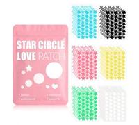 Shein 480/240/120/80/40 piezas Pegatinas de estrellas lindas, pegatinas de patrón de estrellas multicolor E-Star para la cara, pegatinas de decoración de Ha