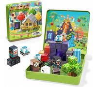 Shein 49-150 piezas Baldosas magnéticas para construir, crea un mundo mágico de cuevas, regalo sensorial STEM, adecuado para niños y niñas de 3+ años de eda