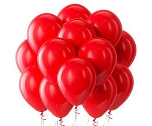 Shein 5/10/12/18 pulgadas Globos de látex mate rojos, 10/30/50/70/90 piezas/paquete, adecuados para graduación, boda, Día de la Independencia, Día de San Va