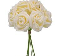 Shein 5/10/15/20/25/30 piezas/Set Flor artificial rosa, flor decorativa simple de espuma de PS para decoración del hogar (Empaque de OPP)