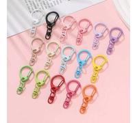 Shein 5/10/15/20 piezas Hebilla en D de colores variados, hebilla en forma de 8, llavero DIY, dije para bolso, hebilla en forma de C pequeña - Accesorios de