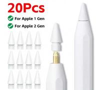 Shein 5/10/20 piezas de puntas de lápiz estilográfico blancas de repuesto compatibles con Apple Pencil de 1ra y 2da generación, regalos de accesorios para b