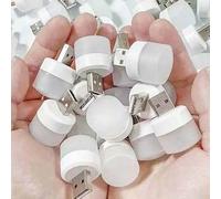 Shein 5/10 piezas Bombilla mini con iluminación por USB, luz portátil pequeña, luz nocturna adecuada para actividades al aire libre, habitación de niños, il