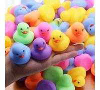 Shein 5/12/24 piezas Mini Patitos de Goma, Juguetes de Patos, Adecuados para Baño de Bebé, Fiesta en la Piscina, Bolsas de Regalo de Cumpleaños para Niños (