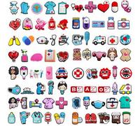 Shein 5/15/25/40 piezas Serie médica aleatoria, Tablero médico, Personal médico, Enfermera, Kit de primeros auxilios, Ambulancia, Máscara médica, Bolsa de s