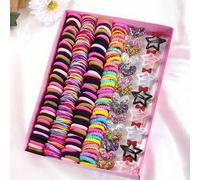 Shein 5/15/26 piezas Conjunto de accesorios para el cabello coloridos para niñas - Clips para el cabello con forma de estrella, lazo, brillo, corazón, diade