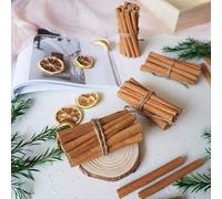 Shein 5/40 piezas de decoración de plantas secas de canela - Actividad navideña de velas, elaboración y combinación de flores secas, manualidades de inciens