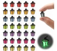 Shein 5/6/10/20/50 piezas Luces mini que brillan en la oscuridad para decoración de micro paisaje, adornos de luz brillante de colores, manualidades creativ