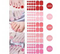 Shein 5 Calcomanías para uñas de los pies, Calcomanías para uñas completas, Calcomanías autoadhesivas para uñas de los pies con efecto dopamina, Calcomanías