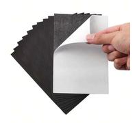 Shein 5 hojas de láminas magnéticas adhesivas con respaldo adhesivo de 16 milésimas de pulgada en tamaños A4/8*10/4 x 6 pulgadas, hojas de imán flexibles co