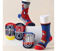 Shein 5 pares de calcetines con temática de para niños, que incluyen calcetines de rodilla para niñas y calcetines transpirables y antideslizantes con dibu