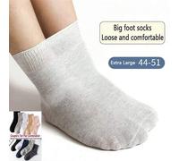 Shein 5 pares/paquete Calcetines extra grandes para personas de mediana edad y ancianos, diseño de borde suelto adecuado para pies hinchados y con sobrepeso