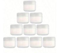 Shein 5 piezas de 50g Tarros de plástico vacíos, adecuados para transportar crema facial, loción y cosméticos, recipientes recargables para crema corporal
