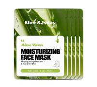 Shein 5 piezas de aloe vera Mascarilla , natural planta extracto serie , hidratante , hidratante , antiedad , , calmante , coreano Mascarilla , para Mujer ,