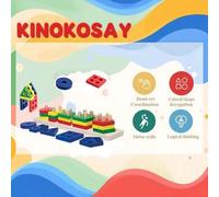 Shein 5 piezas de juguetes sensoriales Montessori, útiles para mejorar la percepción, el enfoque y el entrenamiento visual. Materiales educativos para jardí