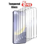 Shein 5 piezas de protector de pantalla de vidrio templado de alta definición y resistente a los arañazos, compatible con Samsung/Honor/Redmi, película prot