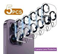 Shein 5 piezas de protectores de lente de cámara ultra claros compatibles con 16 Promax/12/11/13/14 Series & 15 Pro Max - Resistentes a los arañazos, fácil