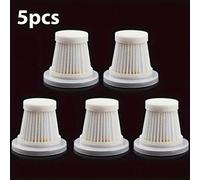Shein 5 piezas de redes filtrantes de aspiradora de PET lavables, adecuadas para aspiradoras portátiles inalámbricas para automóviles, reutilizables para as